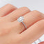 #A040 2CT Oval Full Moissanite Ring S925 Sterling Silver
