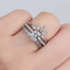 #734 Unique moissanite Ring S925 Sterling Silver