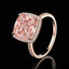 #611 New 5ct Pink High Carbon Gem Ring 925 Sterling Silver