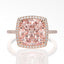 #611 New 5ct Pink High Carbon Gem Ring 925 Sterling Silver