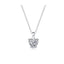 #106 1Carat Heart Moissanite Necklace S925 Sterling Silver