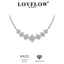 #A034 All Moissanite Smile Necklace and  Ear Stud Earring S925 Sterling Silver