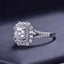 #260 Unique 1Carat Moissanite Asscher Cutting Ring S925 Sterling Silver