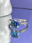 # 90 Gorgeous Colors 1-3Carat Moissanite Ring S925 Sterling Silver