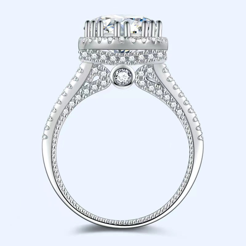 #263 1-2Carat Moissanite Ring S925 Sterling Silver