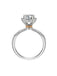 #291 1-2Carat Moissanite Ring S925 Sterling Silver HGE Placeted 18 karat  Gold