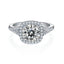 #408 Gorgeous 2-3Carat Moissanite Ring Halo S925 Sterling Silver