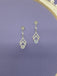 #656 1carat Moissanite Dangle Earring 925 Sterling Silver Women Jewelry