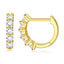 #A014 All Moissanite Hoop Earrings For Women S925 Sterling Silver
