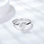 #721  2Carat Heart-shaped Moissanite Ring S925  Sterling  Silver