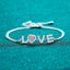 [Valentine's Gift] #749 LOVE Letter Moissanite Bracelet S925 Sterling Silver Adjustable Chain