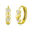 #A017 All Moissanite Hoop Earrings For Women S925 Sterling Silver