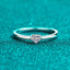 [Valentine's Gift] #743 Heart shape Moissanite Wedding Ring S925 Sterling Silver