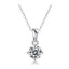 0.5-3Carat Moissanite Pendant Necklace S925 Sterling Silver #34