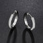 #729  Moissanite Hoop Earrings S925 Sterling Silver