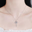 Key Design 1 Carat Moissanite Necklace  S925 Sterling Silver #118
