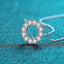 [Valentine's Gift] #746 Round Shape Full Moissanite Necklace S925 sterling Silver