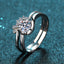 [Valentine‘s Gift] #751 Two Piece Set Moissanite Wedding Ring  S925 Sterling Silver