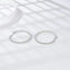 #A023 All Moissanite Hoop Earrings S925 Sterling Silver