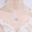 [Valentine's Gift] #746 Round Shape Full Moissanite Necklace S925 sterling Silver