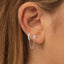 #A026 Full Moissanite Earrings S925 Sterling Silver
