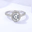 #697 Luxury Oval Double-decker Moissanite Ring S925 Sterling Silver