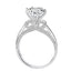 #702 Noeud papillon Moissanite Ring S925 Sterling Silver