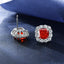 #618 Luxury Radiant High Carbon Jewelry Set S925 Sterling Silver
