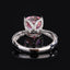 #636 Luxury 9*9MM High Carbon Ring S925 Sterling Silver 2Colors