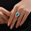 #623 Luxury 10*14mm Pear Shape Ring S925 Sterling Silver
