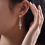 #622 Luxury Design 3Colors Gem Earring S925 Sterling Silver