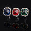 #642 Luxury 13.5*13.5mm Gem Ring S925 Sterling Silver 3Colors