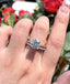 #C37 Classic 1-3Carat Moissanite Ring Attach a Band Ring S925 Sterling Silver