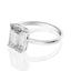 #62 Gorgeous 4ct  Emerald Moissanite /High Carbon Women Ring S925