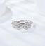 #457 X Shape Moissanite Ring S925 Sterling Silver