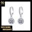 #148 Gorgeous Halo 2ct Moissanite Dangle Earring S925 Sterling Silver