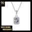 #149 Gorgeous Emerald Cut Moissanite Necklace S925 Sterling Silver