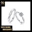 S925 Sterling Silver  Moissanite Couple Wedding Rings  #015