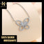 #165 Butterfly Design Moissanite Necklace S925 Sterling Silver
