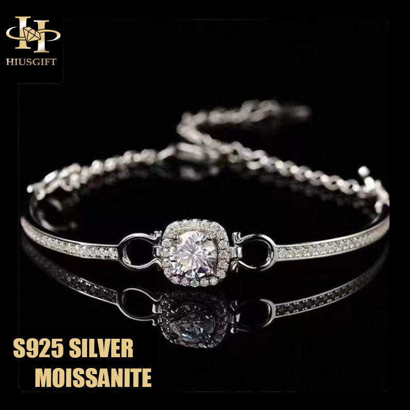 #178 2Carat Moissanite Bracelet  S925 Silver