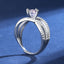 #179 1-2Carat Moissanite Ring True Love S925 Sterling Silver Adjustable