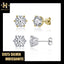 #190 1-4Carat  6-claws Classic Moissanite Ear Stud S925 Sterling Silver