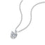 #106 1Carat Heart Moissanite Necklace S925 Sterling Silver