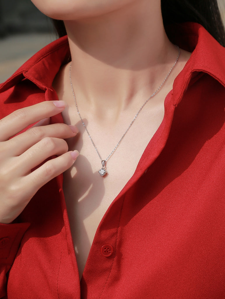 Moissanite Pendant Necklace