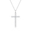 #101 Moissanite Cross Necklace S925 Sterling Silver