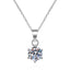 #251 0.5-5Carat Moissanite Ring Necklace SET 925 Sterling Silver