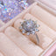 #435 Unique 1Carat Moissanite Ring S925 Sterling Silver