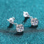 #138 1-2Carat Gorgeous Moissanite Dangle Earing S925 Sterling Silver