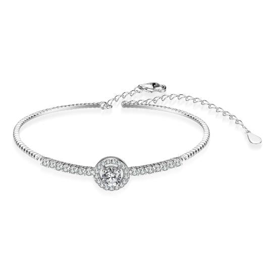 #519 0.5carat Moissanite Bracelet For Women 925 Sterling Silver