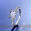 #159 1-2CT Princess Cut Moissanite Ring S925 Sterling Silver